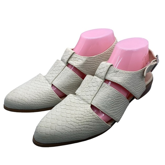 Topshop Odessa Embossed‎ Cutout Closed Toe Sandal Strap Closure Size EU 41 - Picture 1 of 11